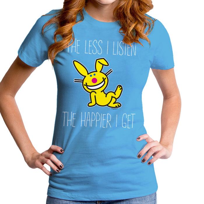 goodie two sleeves Jim Benton - The Happier I Get Women's T-Shirt