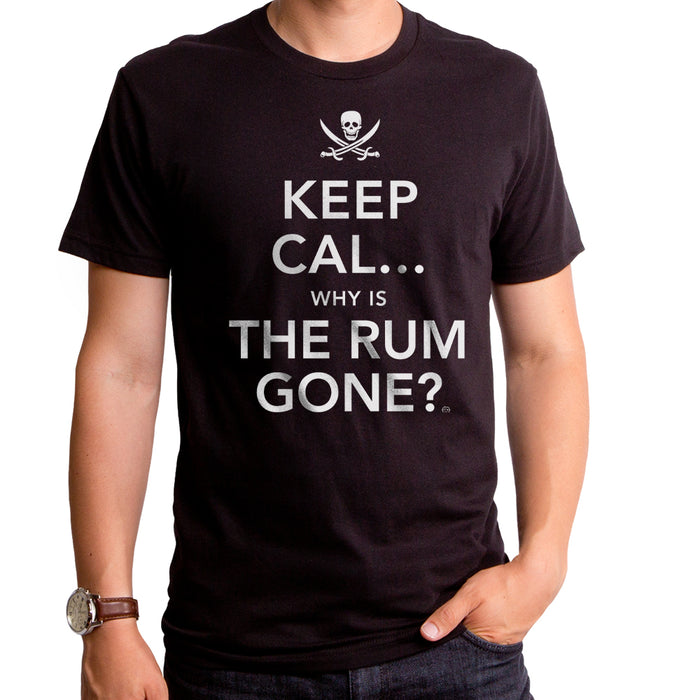 goodie two sleeves Keep Calm The Rum is Gone Adult T-Shirt