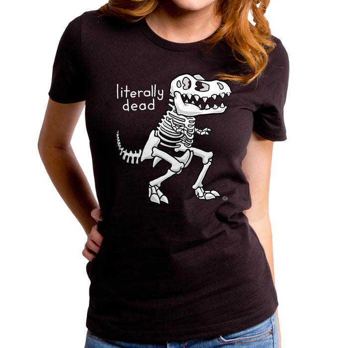 goodie two sleeves Literally Dead Dino Women's T-Shirt