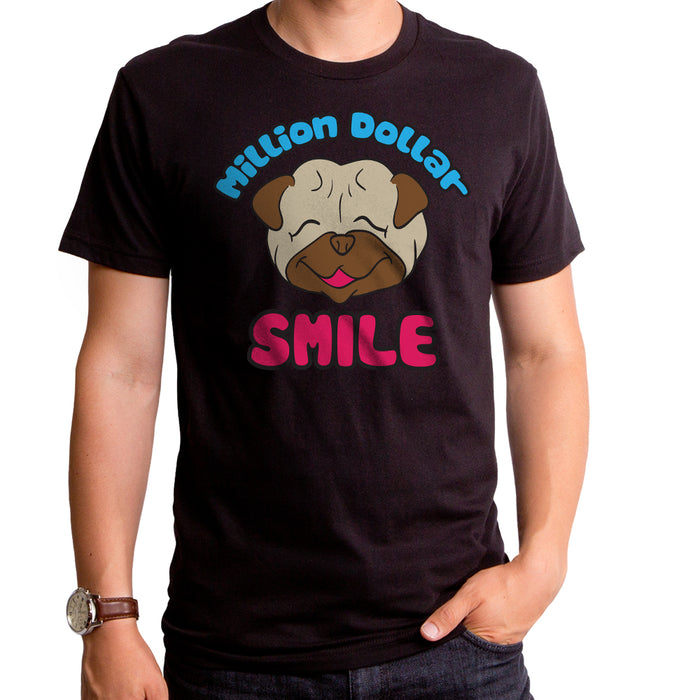 goodie two sleeves Million Dollar Pug Adult T-Shirt