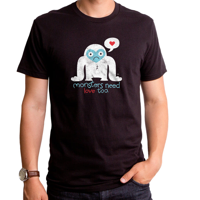 goodie two sleeves Monsters Need Love Too Men's T-Shirt