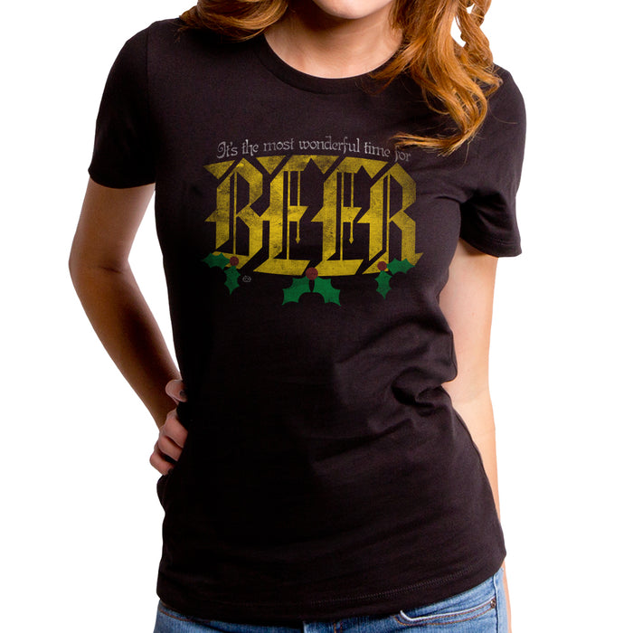 goodie two sleeves Most Wonderful Time For a Beer Women's T-Shirt