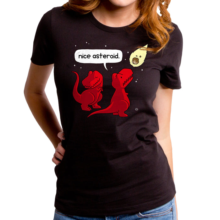 goodie two sleeves Nice Asteroid Dino Women's T-Shirt