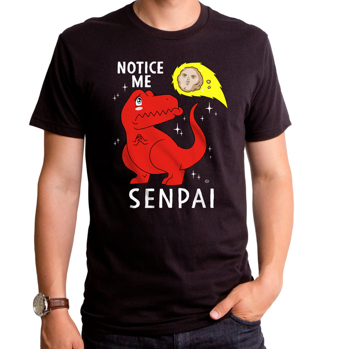 goodie two sleeves Notice Me Senpai Dino Men's T-Shirt