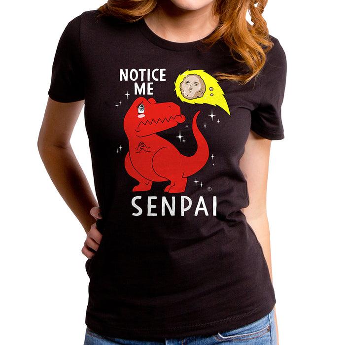 goodie two sleeves Notice Me Senpai Dino Women's T-Shirt
