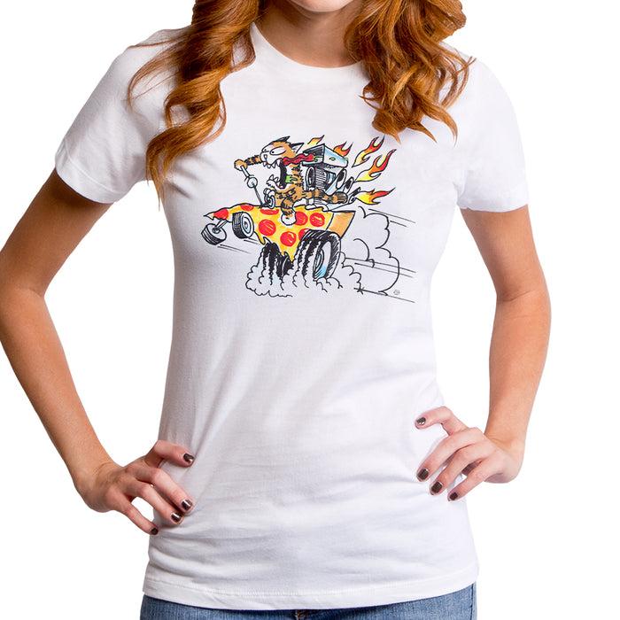 goodie two sleeves Pizza Cat Burnout Women's T-Shirt