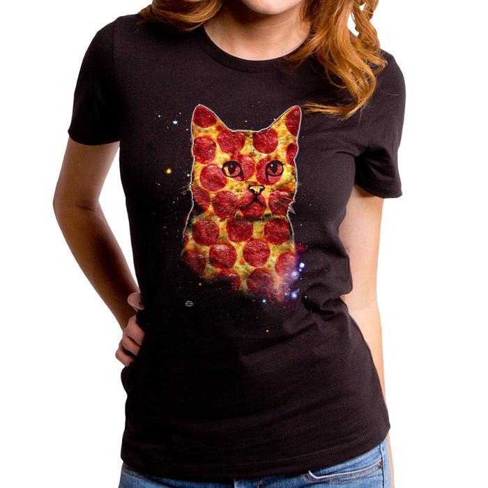 goodie two sleeves Pizza Cat in Space Women's T-Shirt