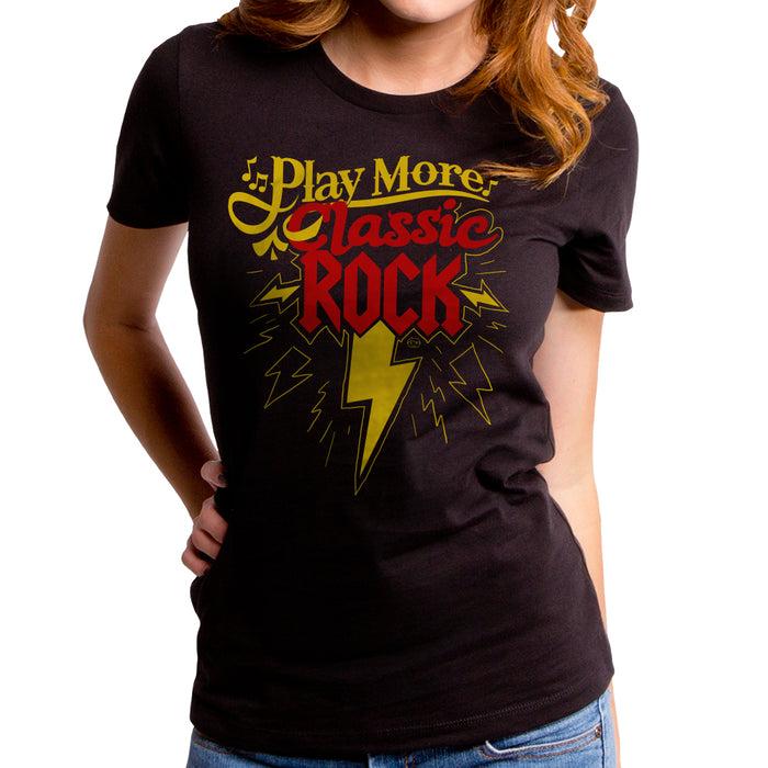 goodie two sleeves Play More Classic Rock Women's T-Shirt