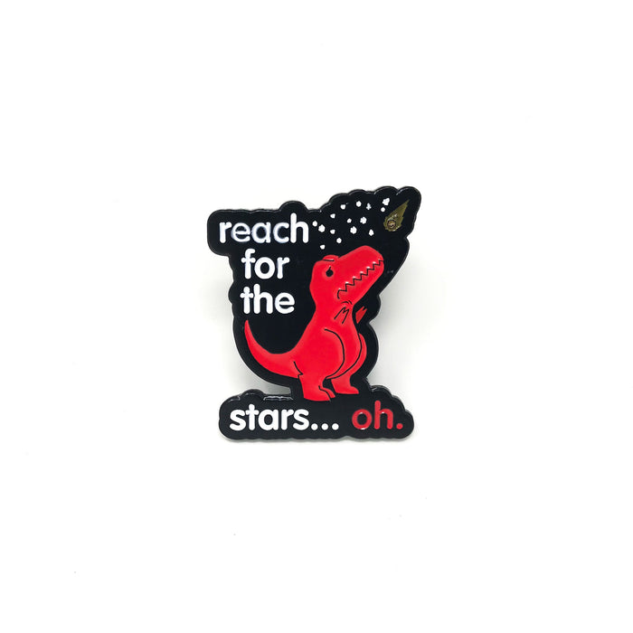 Goodie Two Sleeves Reach For The Stars Dino Lapel Pin