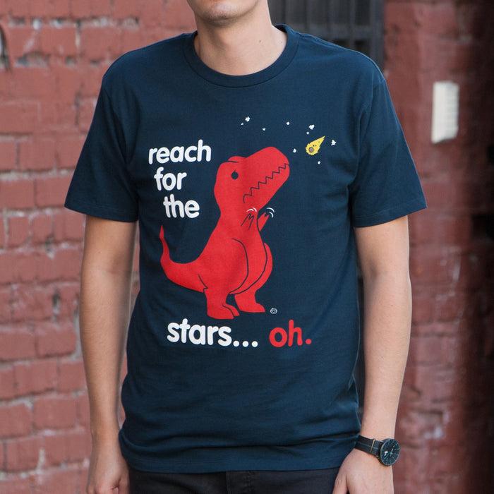 Goodie Two Sleeves Reach For The Stars Dino Men's T-Shirt