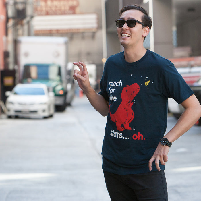 goodie two sleeves Reach For The Stars Dino Men's T-Shirt