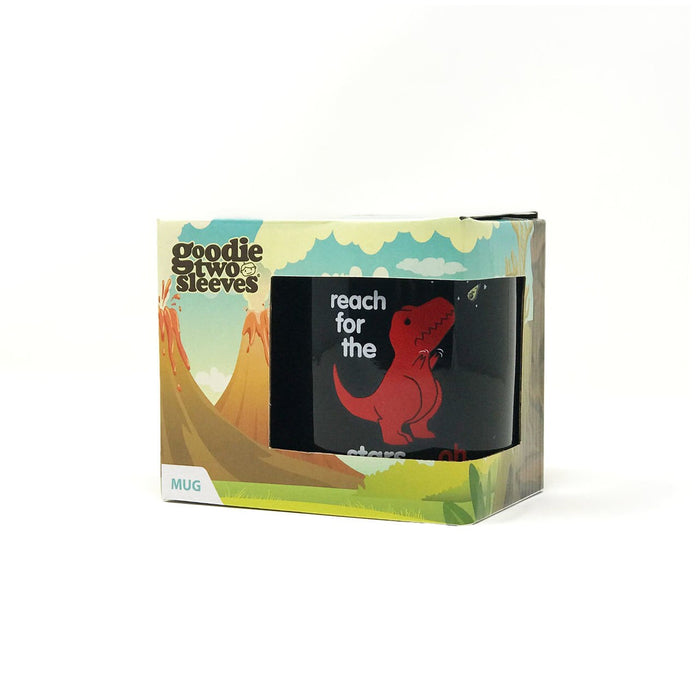 Goodie Two Sleeves Reach For The Stars Dinosaur Coffee Mug