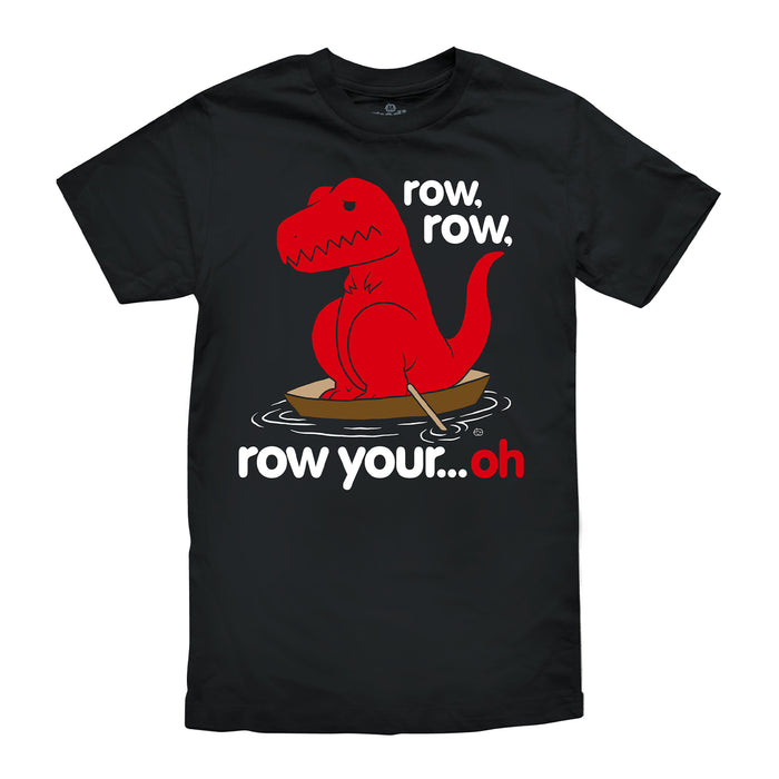 goodie two sleeves Row Your Oh Dino Kids Short Sleeve T-Shirt