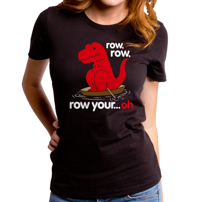goodie two sleeves Row Your Oh Dino Women's T-Shirt
