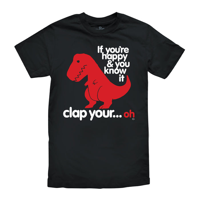 goodie two sleeves Sad T Rex Dino Kids Short Sleeve T-Shirt