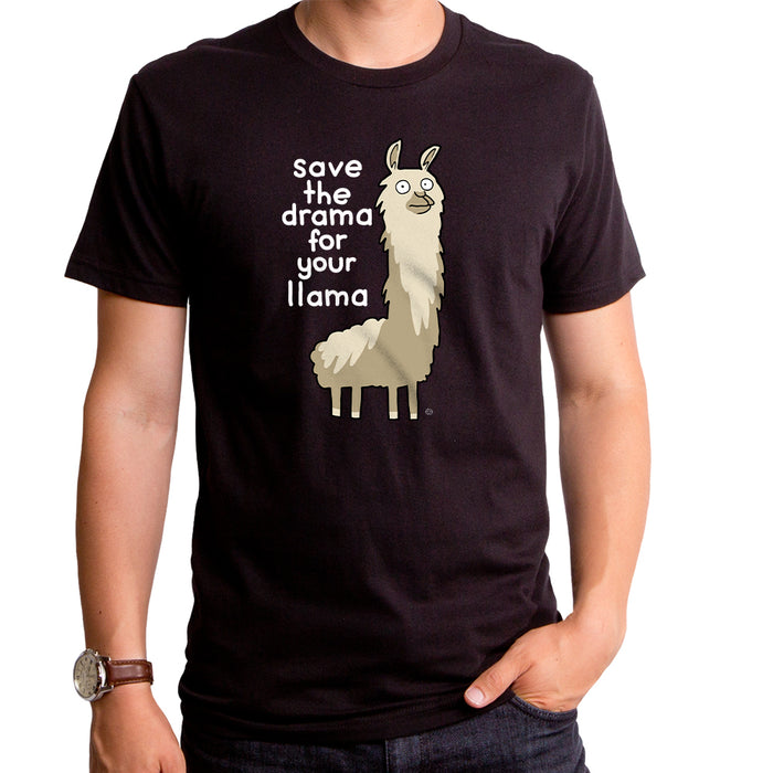 goodie two sleeves Save the Drama for Your Llama Adult T-Shirt