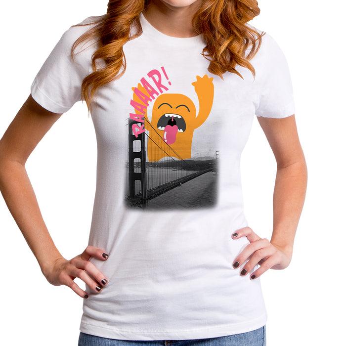goodie two sleeves SF Monster Attack Women's T-Shirt