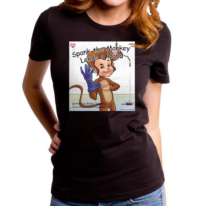 goodie two sleeves Spank The Monkey Women's T-Shirt