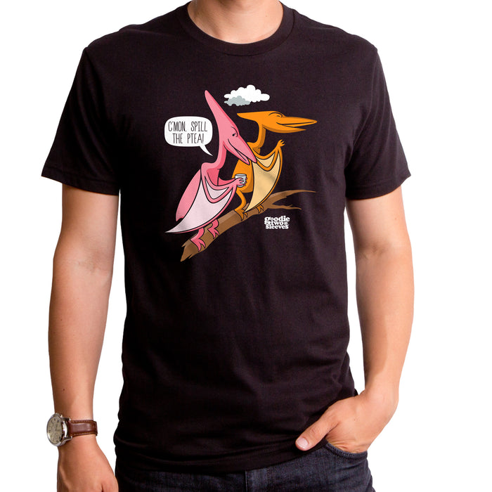 goodie two sleeves Spill The Tea Dino Adult T-Shirt