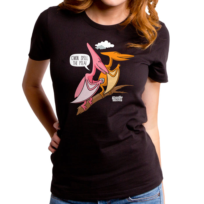 goodie two sleeves Spill The Tea Dino Women's T-Shirt