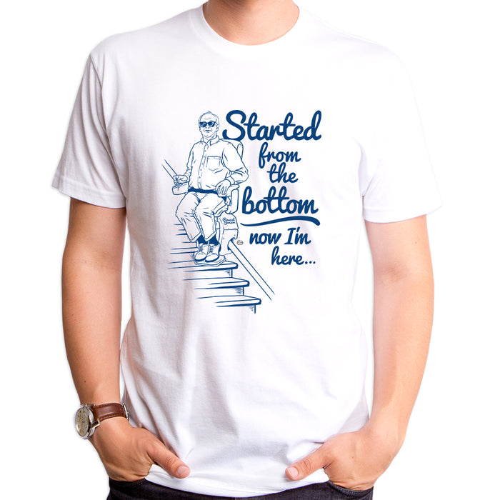 goodie two sleeves Started from the Bottom Adult T-Shirt