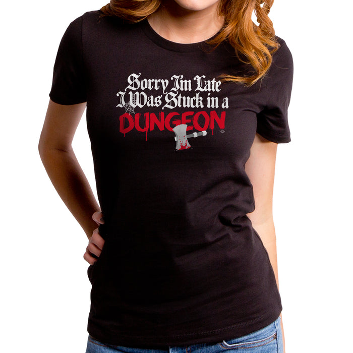 goodie two sleeves Stuck In a Dungeon Women's T-Shirt