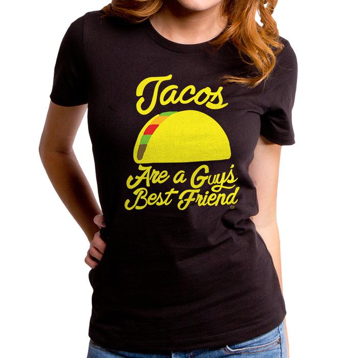 goodie two sleeves Tacos are a Guy's Best Friend Women's T-Shirt