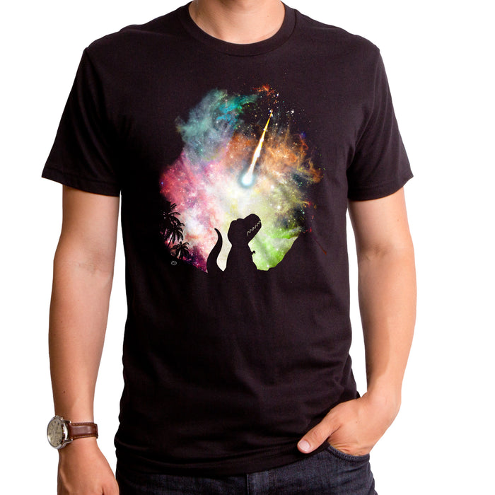 goodie two sleeves The Final Countdown Dinosaur Adult T-Shirt