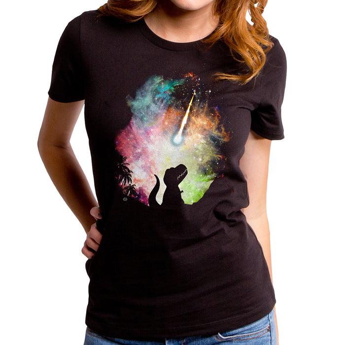 goodie two sleeves The Final Countdown Dinosaur Women's T-Shirt