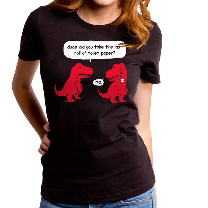 goodie two sleeves The Last Roll Dino Women's T-Shirt