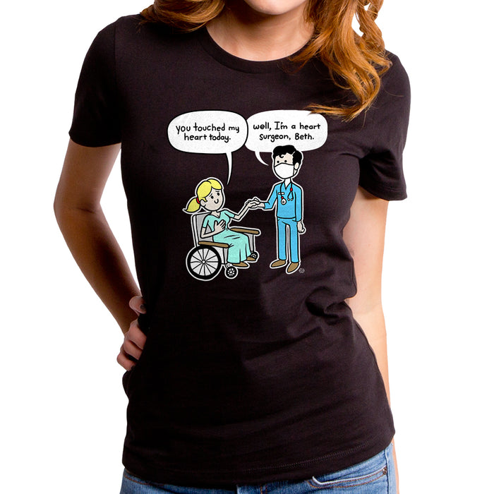goodie two sleeves Touched My Heart Women's T-Shirt