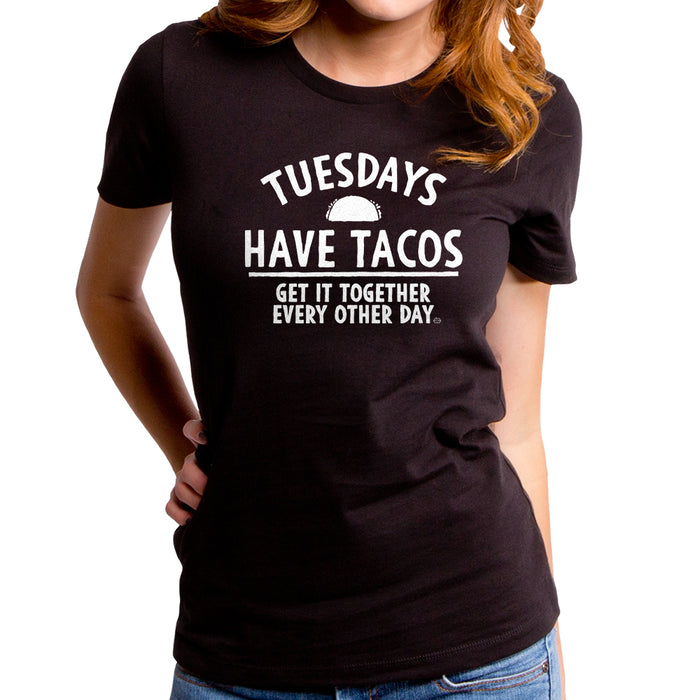 goodie two sleeves Tuesdays have Tacos Women's T-Shirt