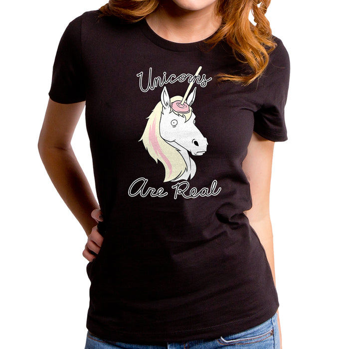 goodie two sleeves Unicorns Are Real Women's T-Shirt