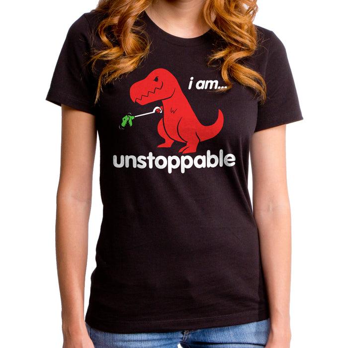 Goodie Two Sleeves Unstoppable Dino Women's T-Shirt