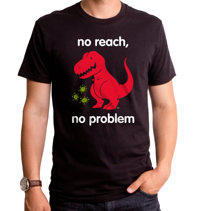 goodie two sleeves Virus No Reach Dinosaur Adult T-Shirt