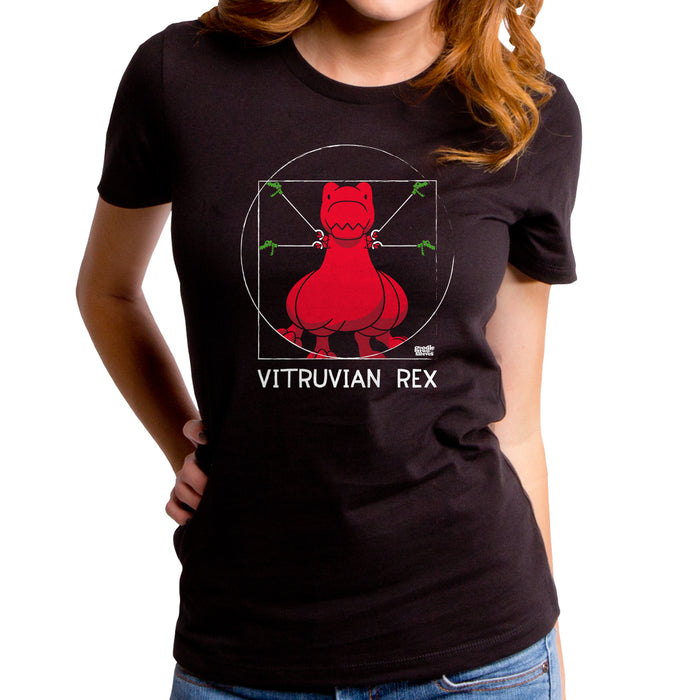 goodie two sleeves Vitruvian T-Rex Dino Women's T-Shirt