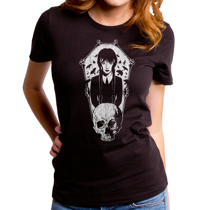goodie two sleeves Wednesday - Bone Coffin Women's T-Shirt