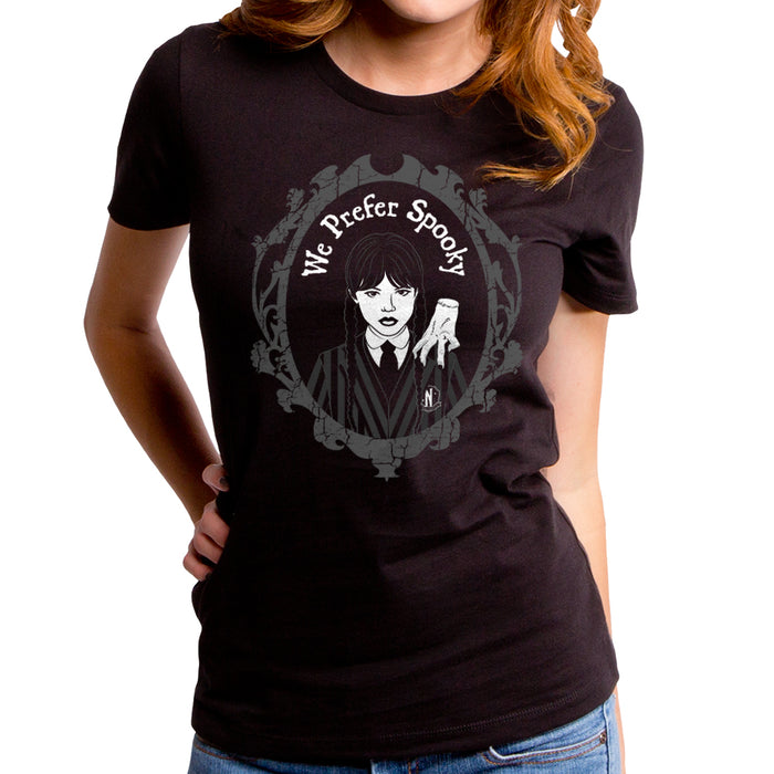 goodie two sleeves Wednesday - I Prefer Spooky Frame Women's T-Shirt