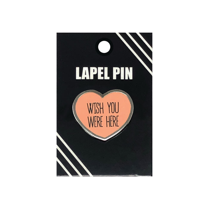 goodie two sleeves Wish You Were Here Heart Lapel Pin