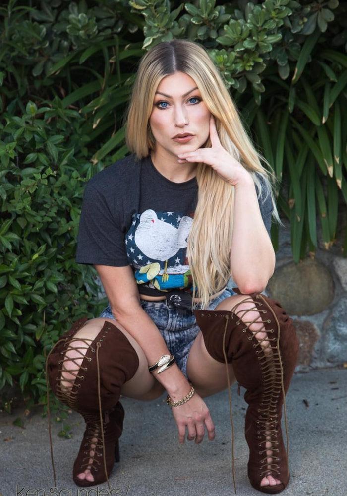 Goodie Two Sleeves Woodstock Americana Adult T-Shirt