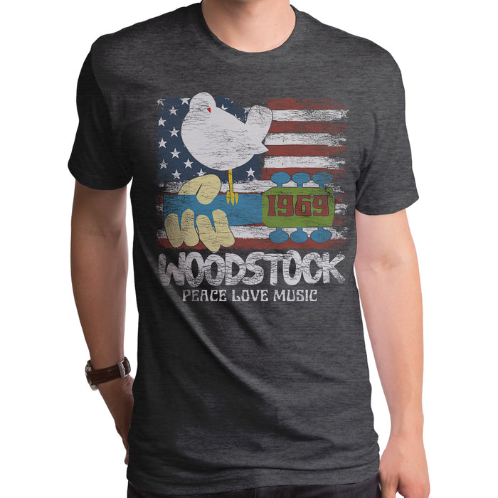 goodie two sleeves Woodstock Americana Adult T-Shirt