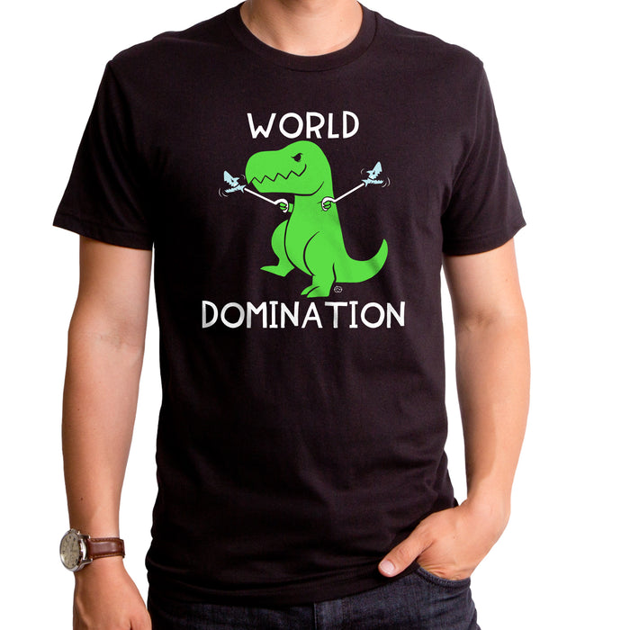 goodie two sleeves World Domination Dino Adult T-Shirt
