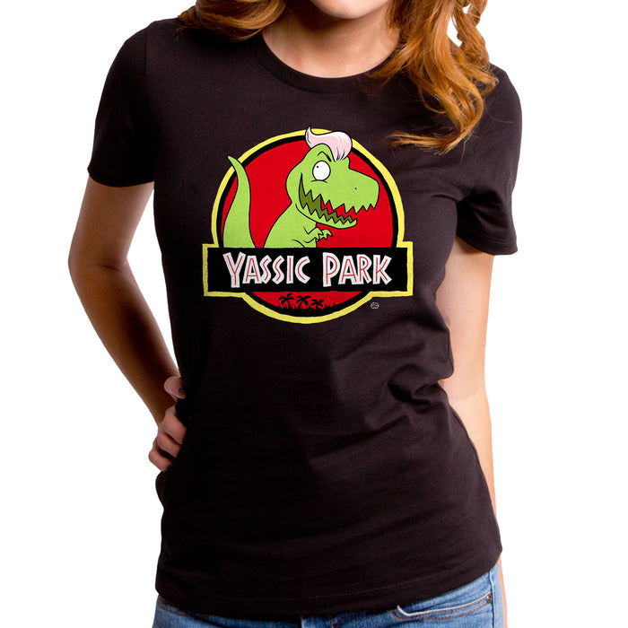 goodie two sleeves Yassic Park Dino Women's T-Shirt