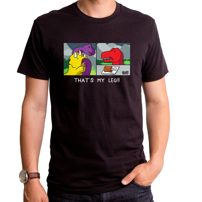 goodie two sleeves Yelling At Dino Meme Adult T-Shirt