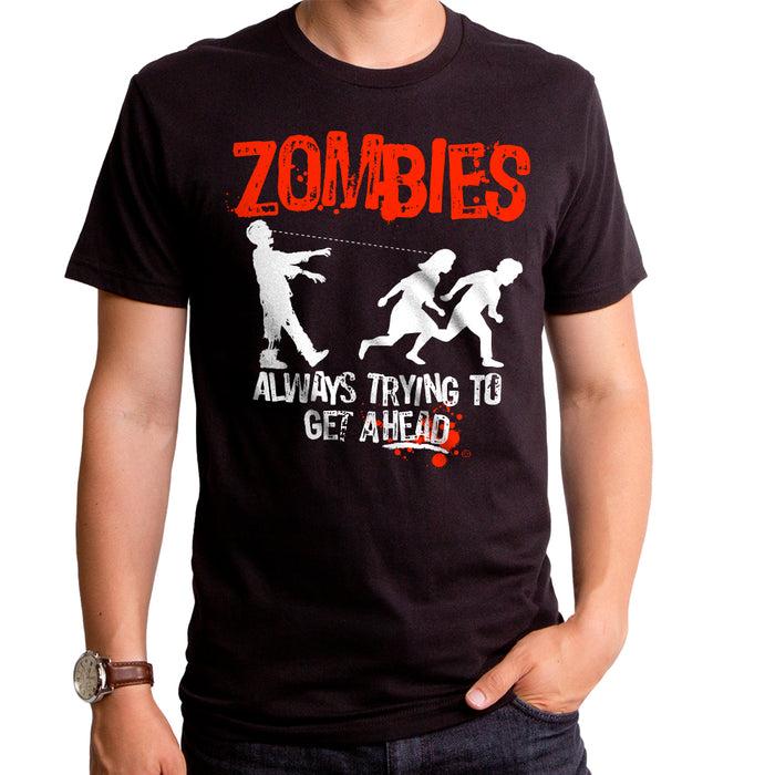 goodie two sleeves Zombies Trying to Get Ahead Adult T-Shirt