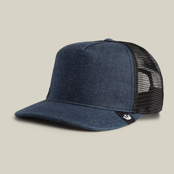 Goorin Bros. Baseball Clean Denim Trucker White Black Denim Hat