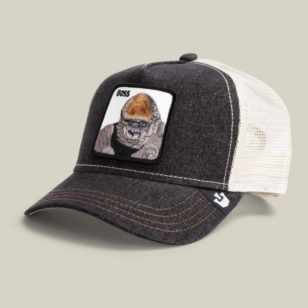 Goorin Bros. Baseball The Boss Charcoal Wine Denim Hat