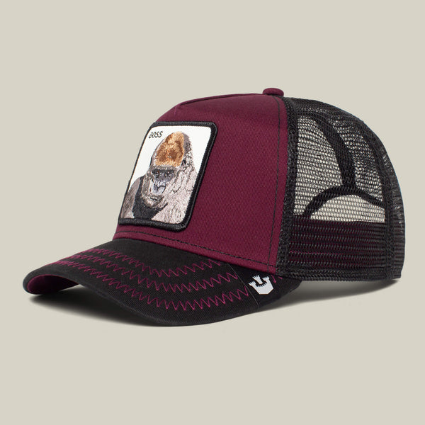 Goorin Bros. Baseball The Boss Charcoal Wine Denim Hat