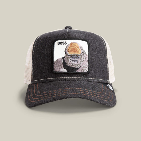 goorin bros. Baseball The Boss Charcoal Wine Denim Hat