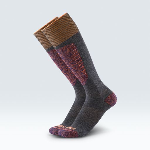 gordini Men's Burke Sock Dark Grey Orange
